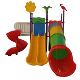 Huitich Kids Outdoor Slide and Swing Set with Dual Slides - Mumzar
